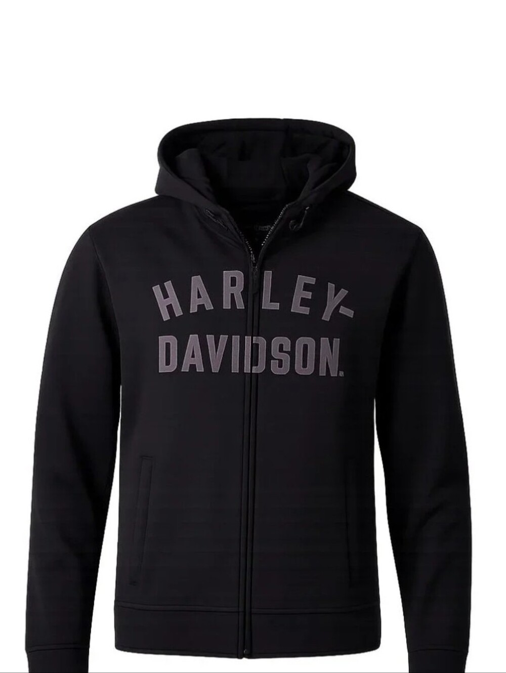 Harley-Davidson Men's Deflector Hooded Riding Fleece Jacket Size Large